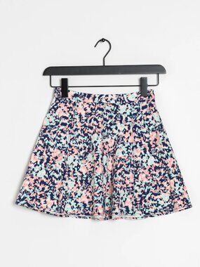 Club Monaco Ruffle A-line Skirt, Floral Skirt size 2